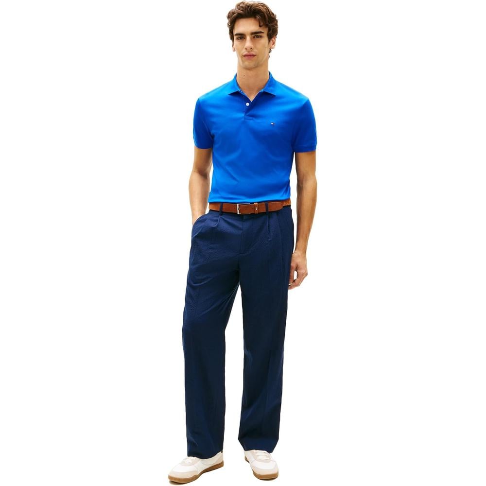 POLO PARA HOMBRE TOMMY HILFIGER REGULAR FIT MANGA CORTA AZUL REAL - 3