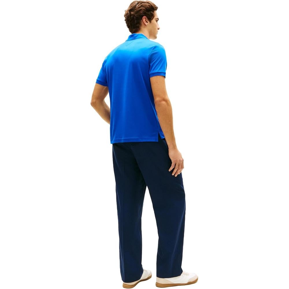 POLO PARA HOMBRE TOMMY HILFIGER REGULAR FIT MANGA CORTA AZUL REAL - 4