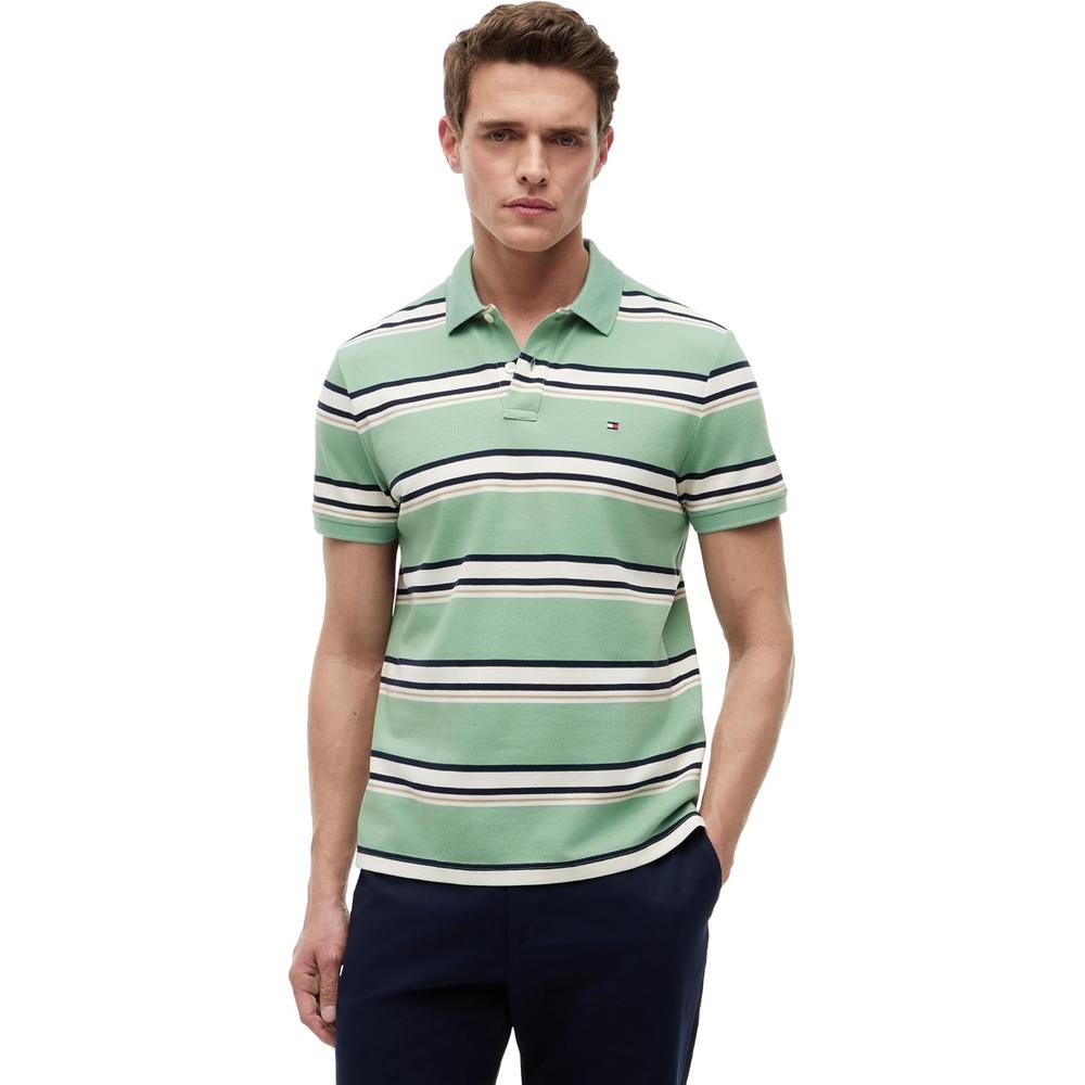 POLO PARA HOMBRE TOMMY HILFIGER 1985 REGULAR FIT MANGA CORTA MULTICOLOR - 1