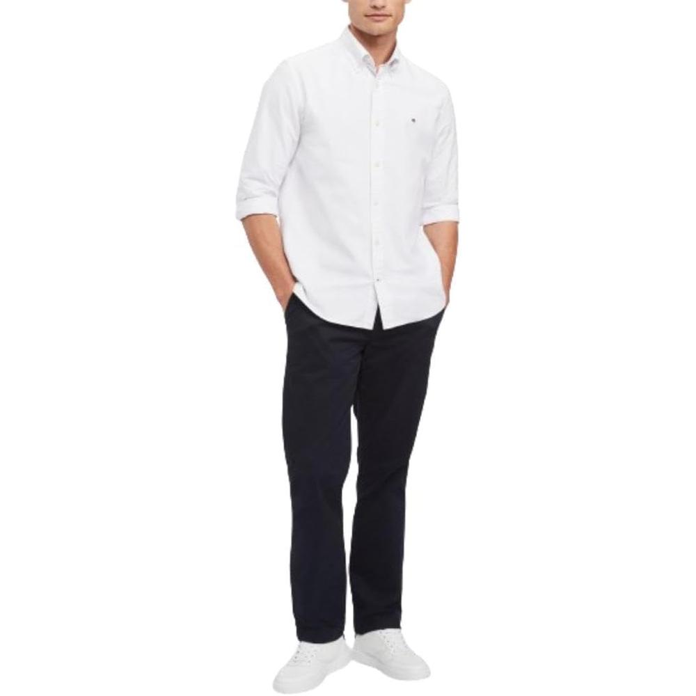 CAMISA PARA HOMBRE TOMMY HILFIGER OXFORD MANGA LARGA BLANCO - 4