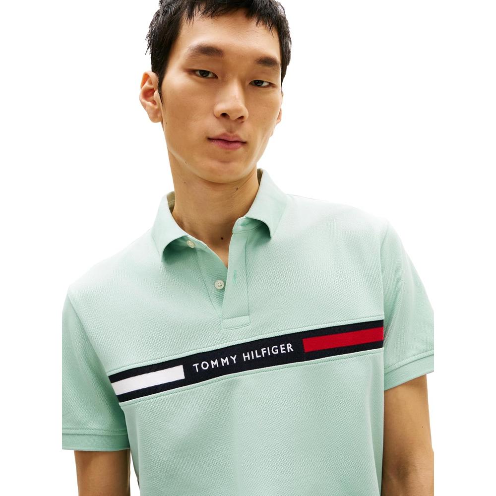 POLO PARA HOMBRE TOMMY HILFIGER REGULAR FIT MANGA CORTA MENTA SUAVE - 2