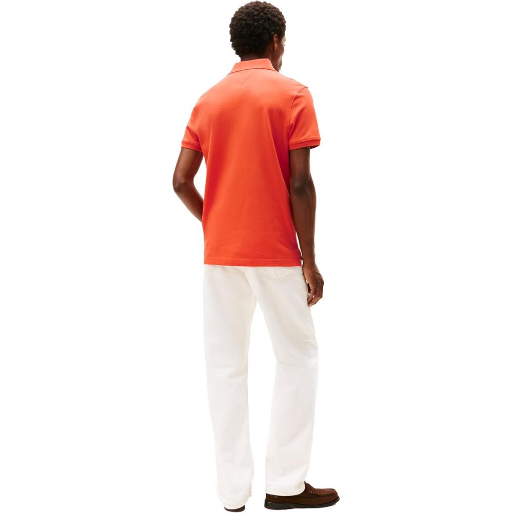 POLO PARA HOMBRE TOMMY HILFIGER 1985 REGULAR FIT MANGA CORTA NARANJA BRILLANTE - 4