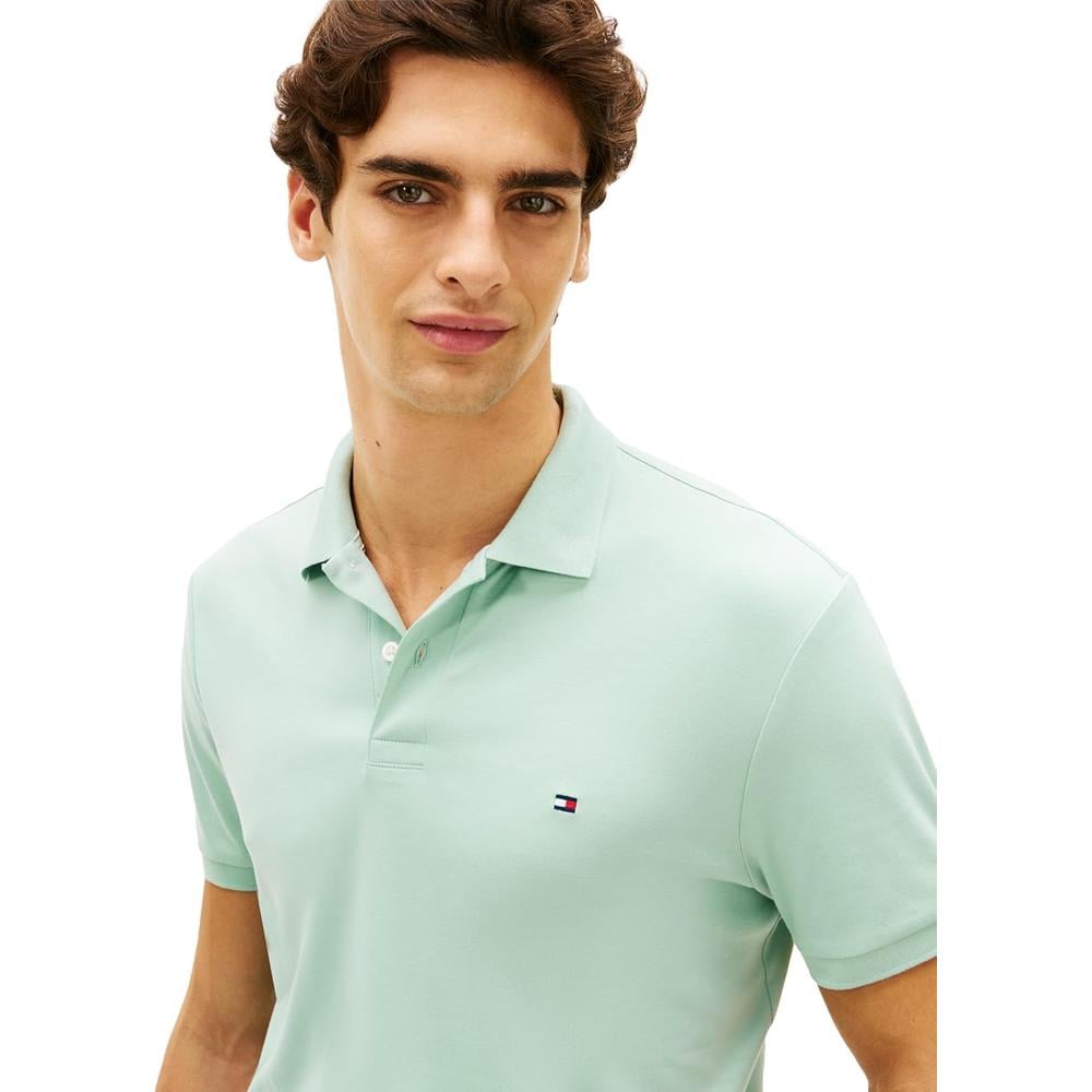 POLO PARA HOMBRE TOMMY HILFIGER REGULAR FIT MANGA CORTA MENTA APLASTADA - 2