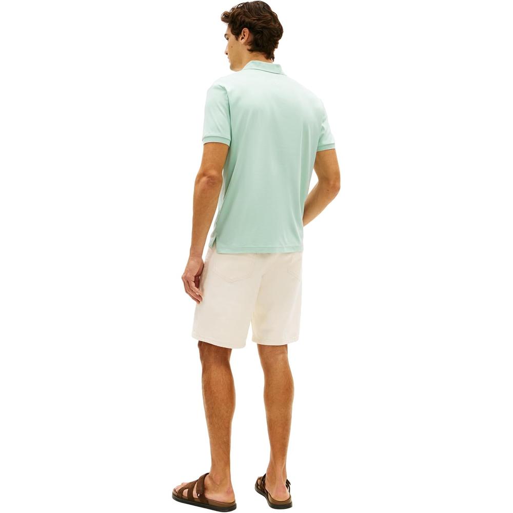 POLO PARA HOMBRE TOMMY HILFIGER REGULAR FIT MANGA CORTA MENTA APLASTADA - 4