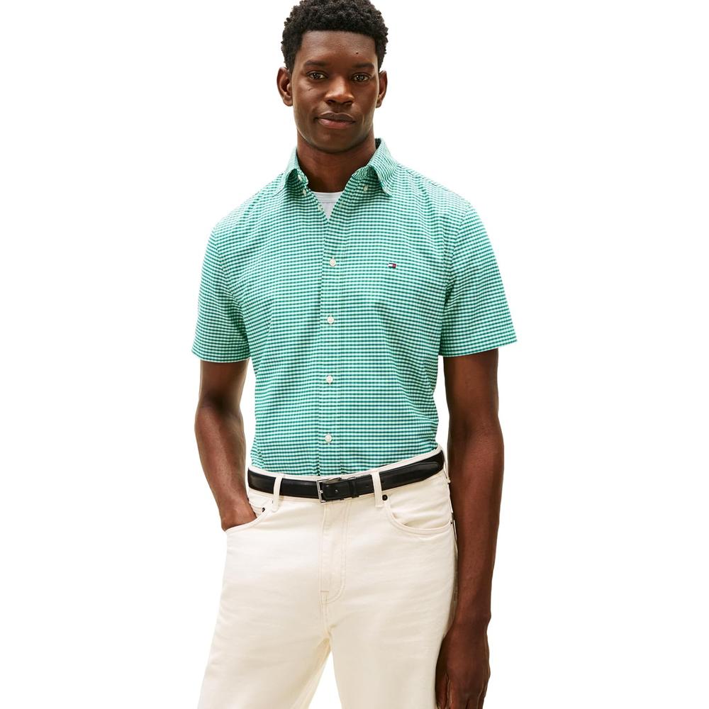 CAMISA PARA HOMBRE TOMMY HILFIGER REGULAR FIT MANGA CORTA MULTICOLOR - 1