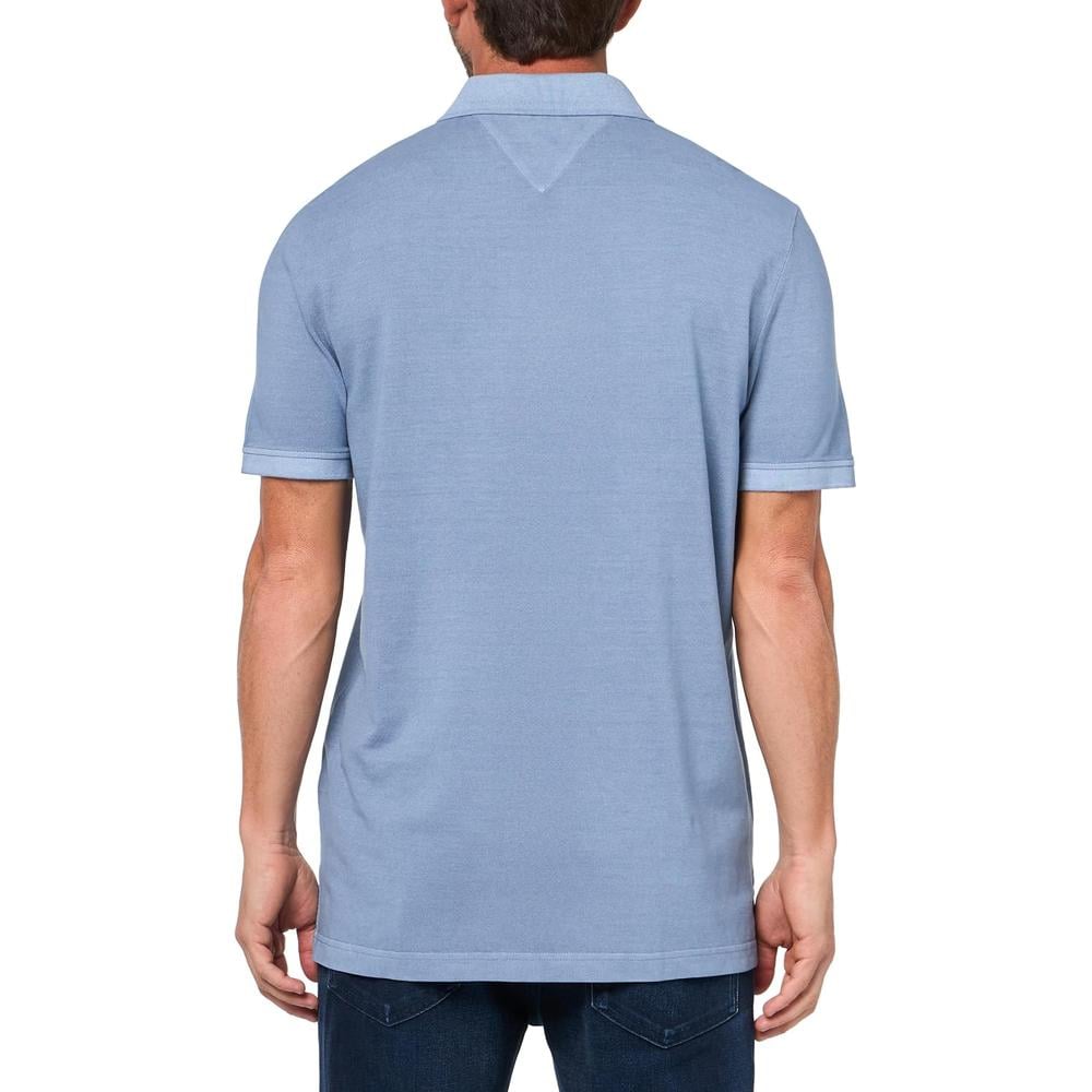 POLO PARA HOMBRE TOMMY HILFIGER REGULAR FIT MANGA CORTA AZUL CLARO - 2