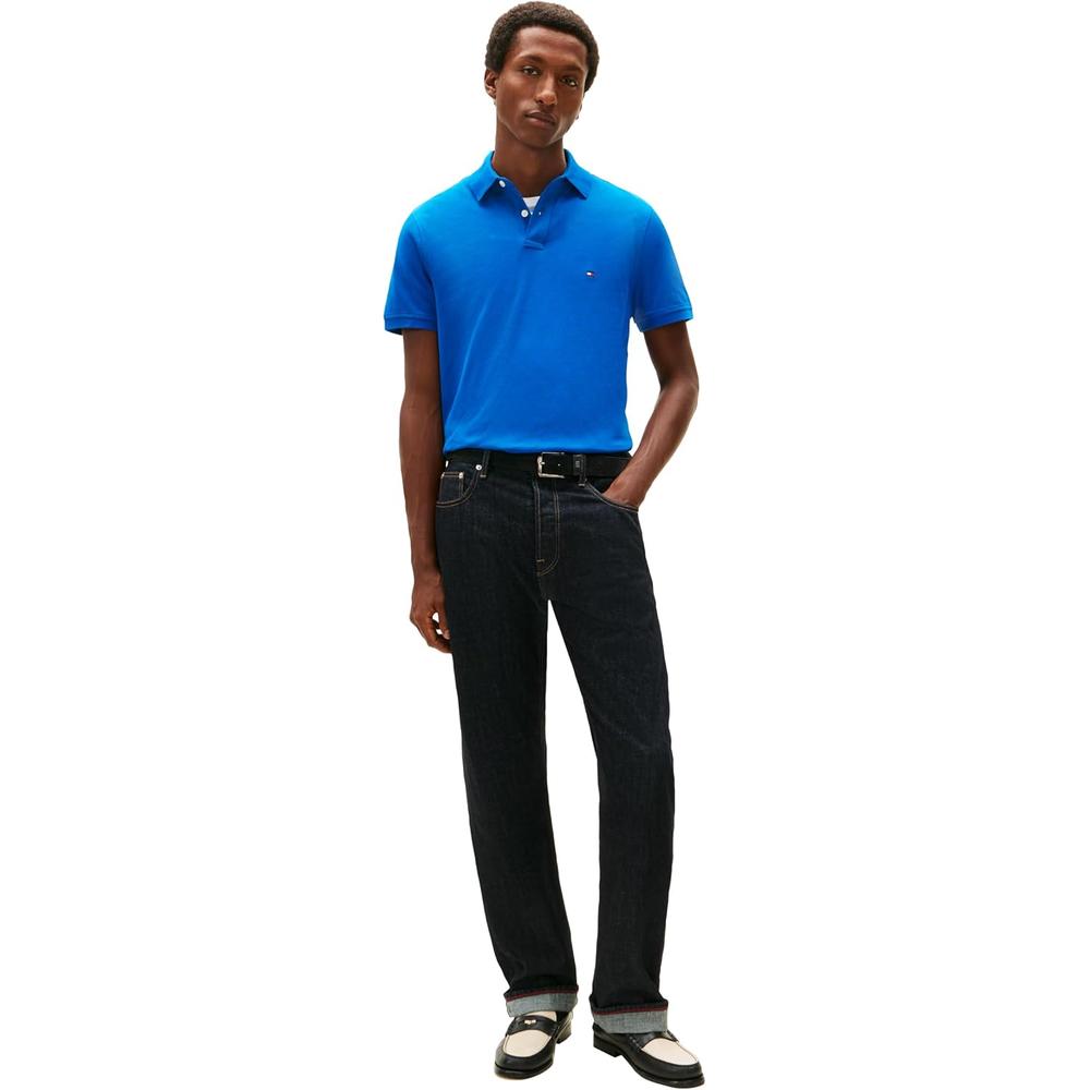 POLO PARA HOMBRE TOMMY HILFIGER 1985 REGULAR FIT MANGA CORTA ÍNDIGO VIBRANTE - 3