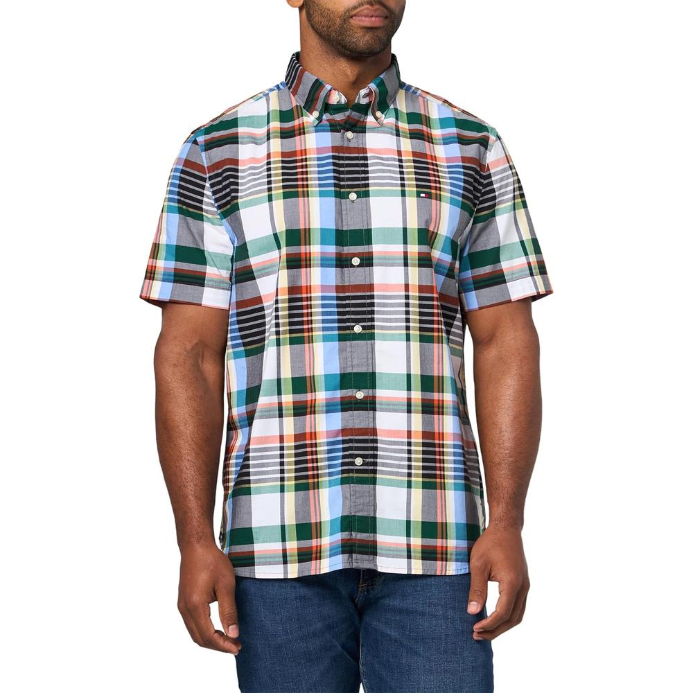 CAMISA PARA HOMBRE TOMMY HILFIGER REGULAR FIT MANGA CORTA BLANCO - 3