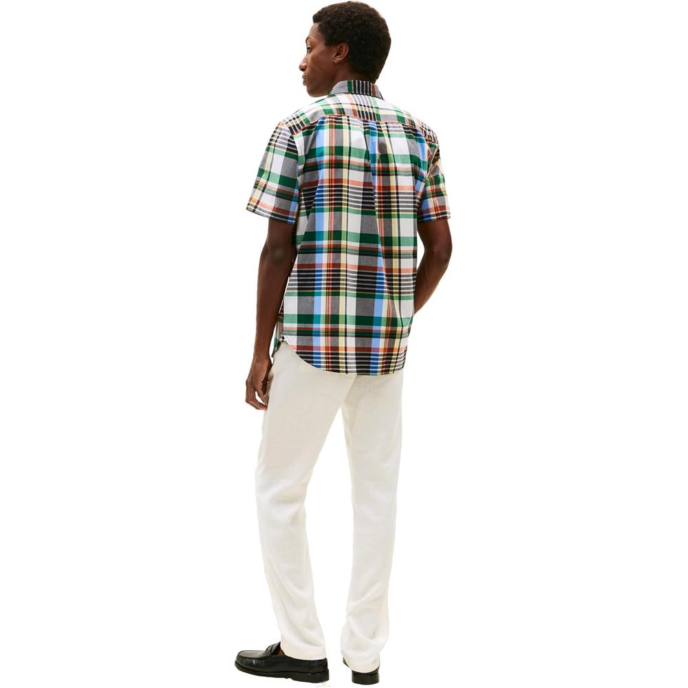 CAMISA PARA HOMBRE TOMMY HILFIGER REGULAR FIT MANGA CORTA BLANCO - 5