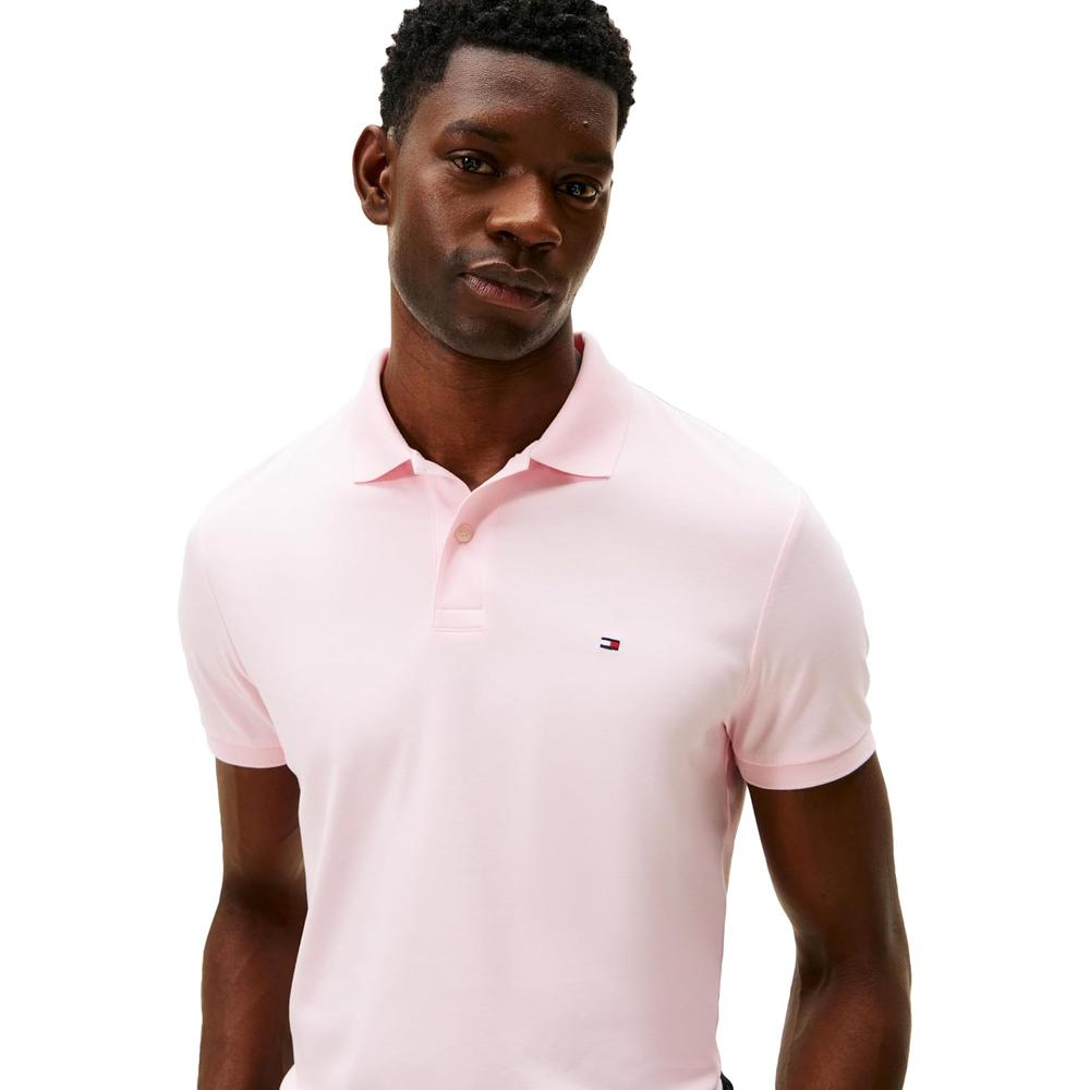 POLO PARA HOMBRE TOMMY HILFIGER REGULAR FIT MANGA CORTA ROSA LILA - 2