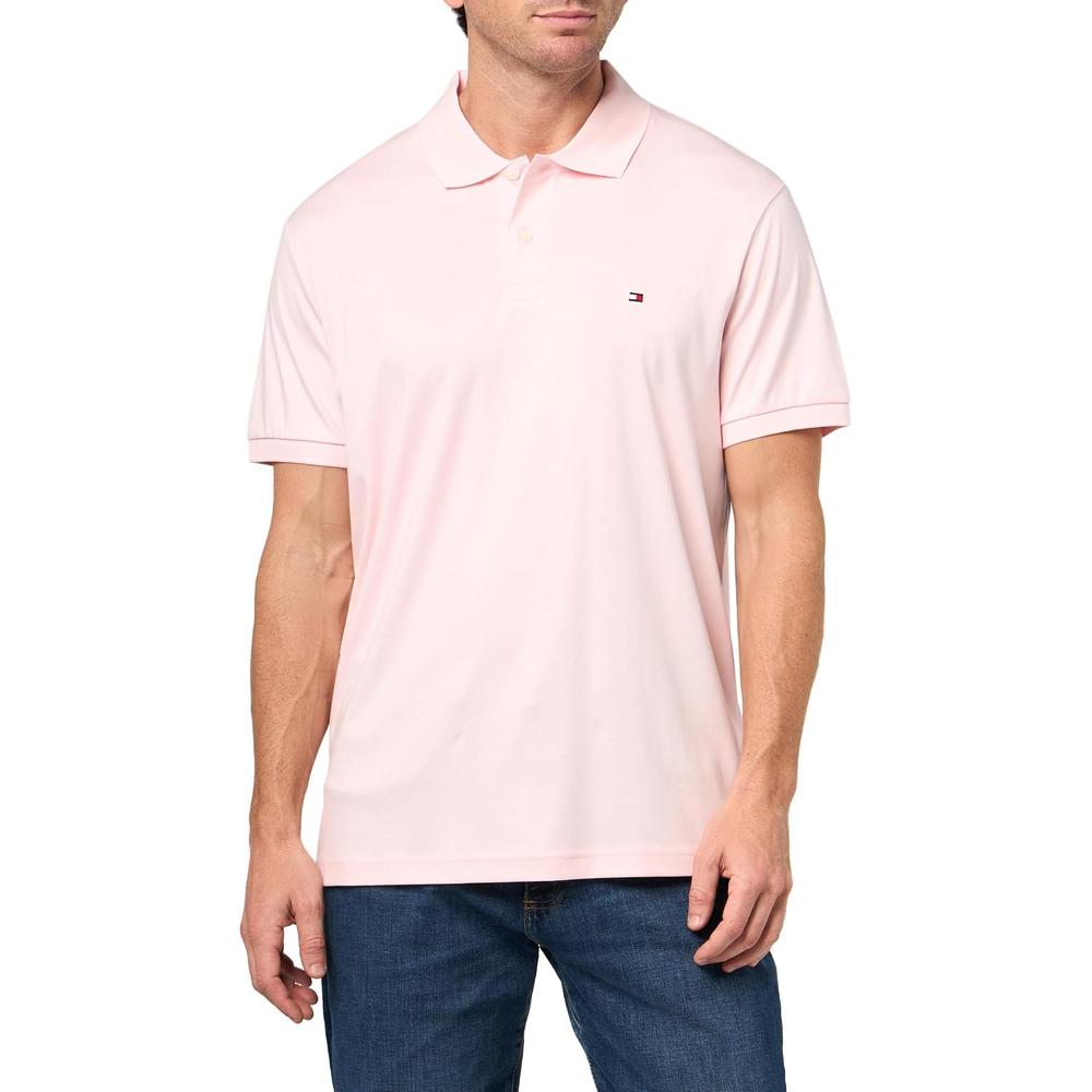 POLO PARA HOMBRE TOMMY HILFIGER REGULAR FIT MANGA CORTA ROSA LILA - 3