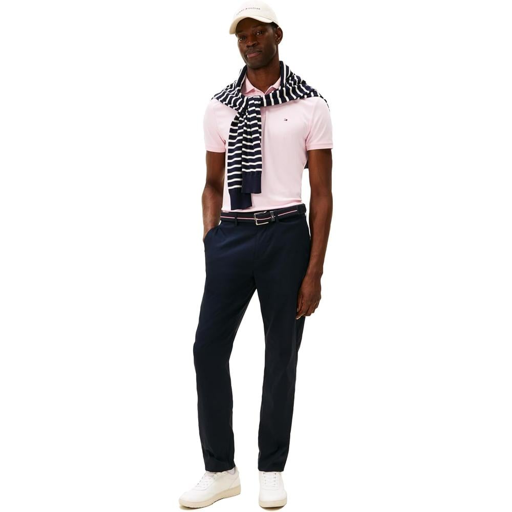 POLO PARA HOMBRE TOMMY HILFIGER REGULAR FIT MANGA CORTA ROSA LILA - 4