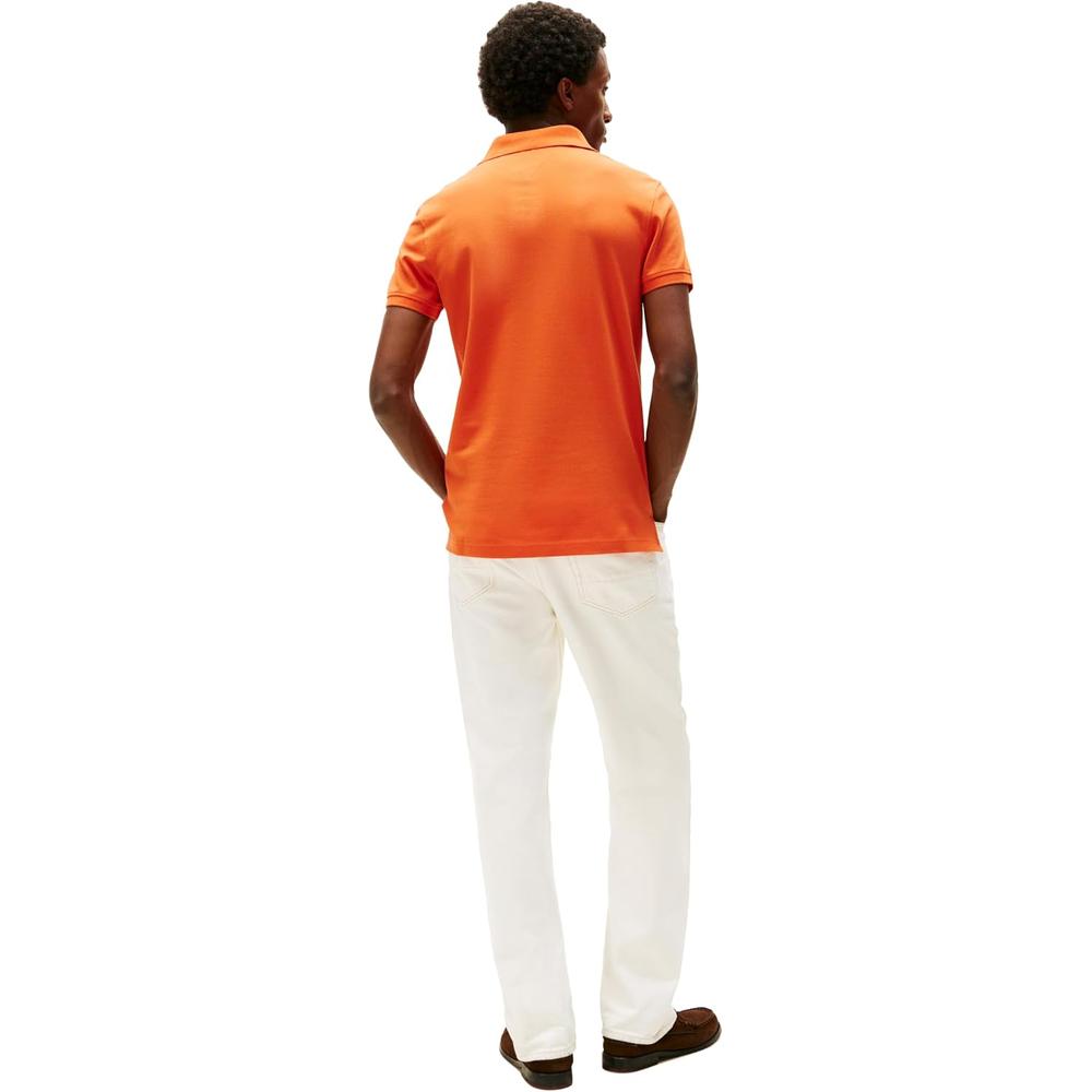 POLO PARA HOMBRE TOMMY HILFIGER 1985 SLIM FIT MANGA CORTA NARANJA BRILLANTE - 4