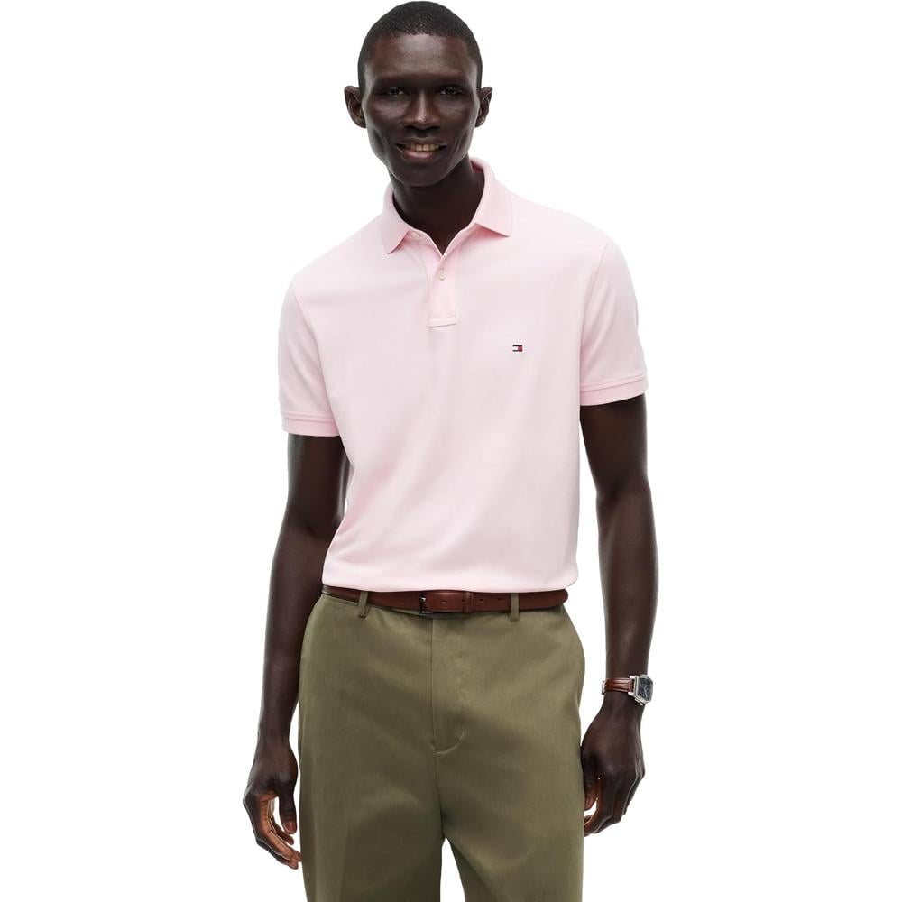 POLO PARA HOMBRE TOMMY HILFIGER 1985 REGULAR FIT MANGA CORTA ROSA DUQUESA - 1