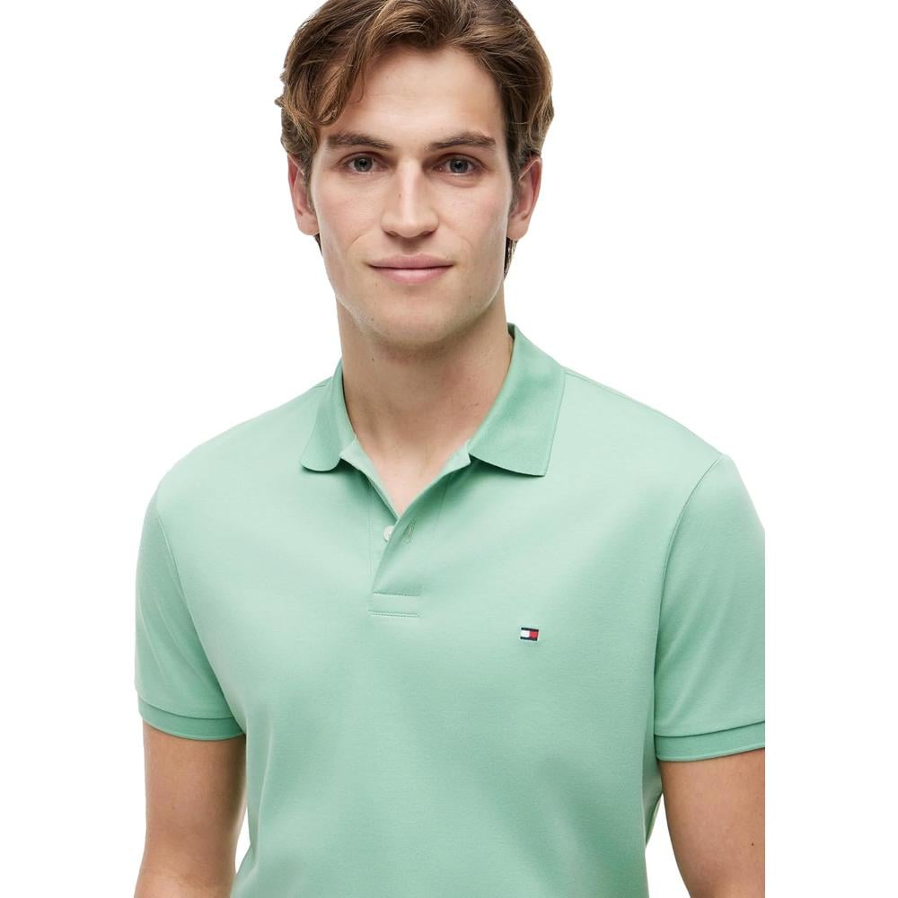POLO PARA HOMBRE TOMMY HILFIGER REGULAR FIT MANGA CORTA VERDE CESPED CORTADO - 2
