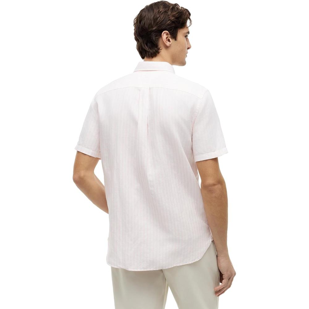 CAMISA PARA HOMBRE TOMMY HILFIGER MANGA CORTA LINO REGULAR FIT MULTICOLOR - 4