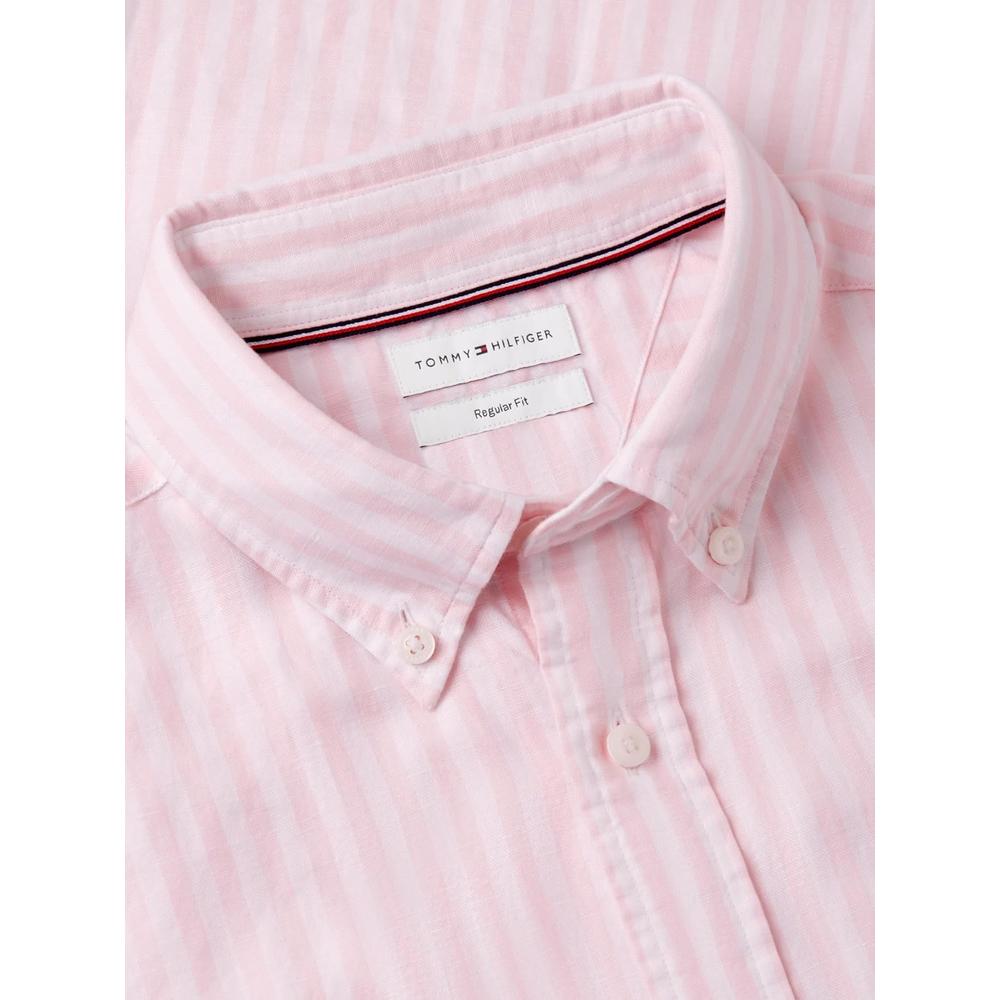 CAMISA PARA HOMBRE TOMMY HILFIGER MANGA CORTA LINO REGULAR FIT MULTICOLOR - 5