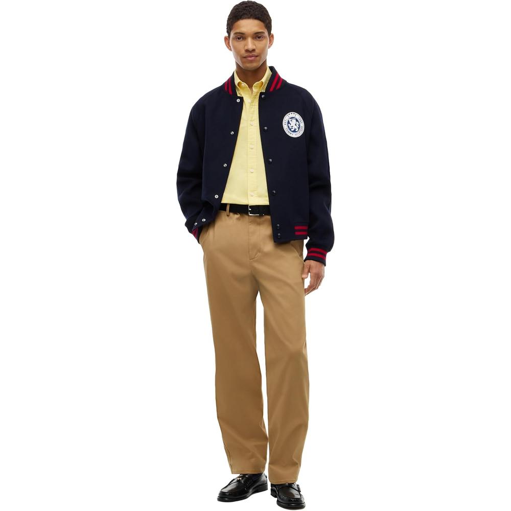 CAMISA PARA HOMBRE TOMMY HILFIGER OXFORD REGULAR FIT MANGA LARGA AMARILLO GIRASOL - 3