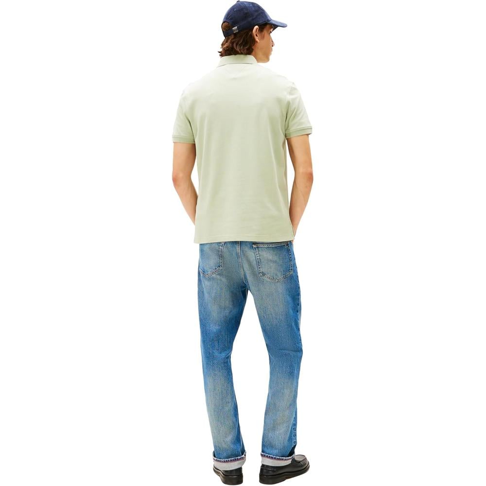 POLO PARA HOMBRE TOMMY HILFIGER 1985 REGULAR FIT MANGA CORTA VERDE SALVIA - 4