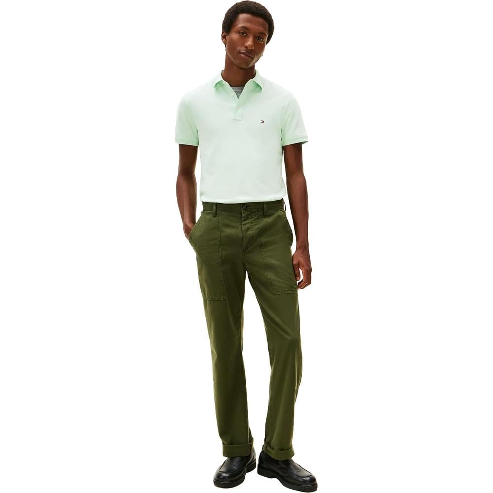 POLO PARA HOMBRE TOMMY HILFIGER 1985 SLIM FIT MANGA CORTA VERDE ÓPALO - 3