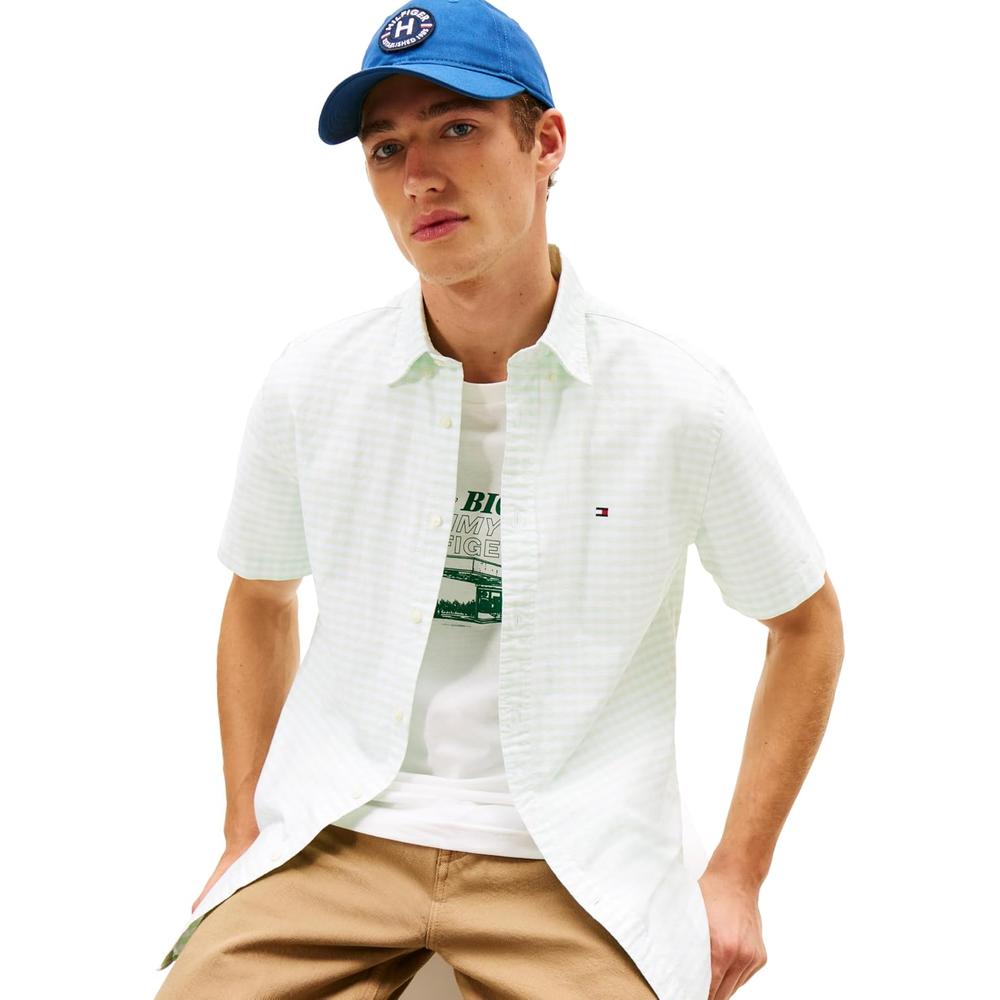 CAMISA PARA HOMBRE TOMMY HILFIGER REGULAR FIT MANGA CORTA MULTICOLOR - 2