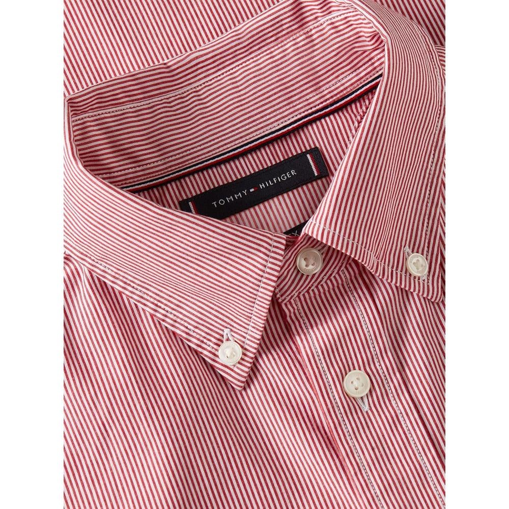 CAMISA PARA HOMBRE TOMMY HILFIGER REGULAR FIT MANGA LARGA ROJO MEDIO - 5