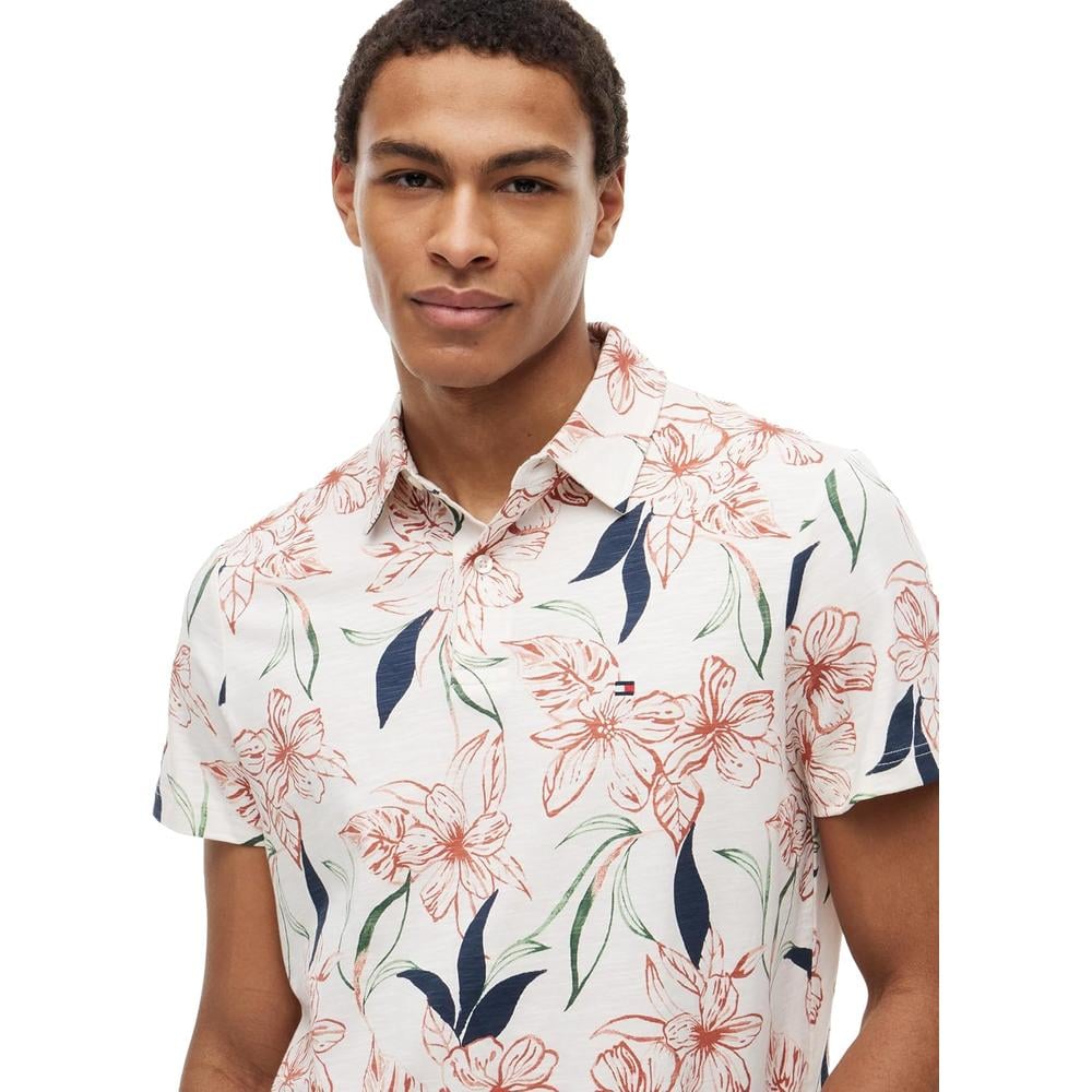 POLO PARA HOMBRE TOMMY HILFIGER REGULAR FIT MANGA CORTA MARFIL PETALO FLORAL - 2