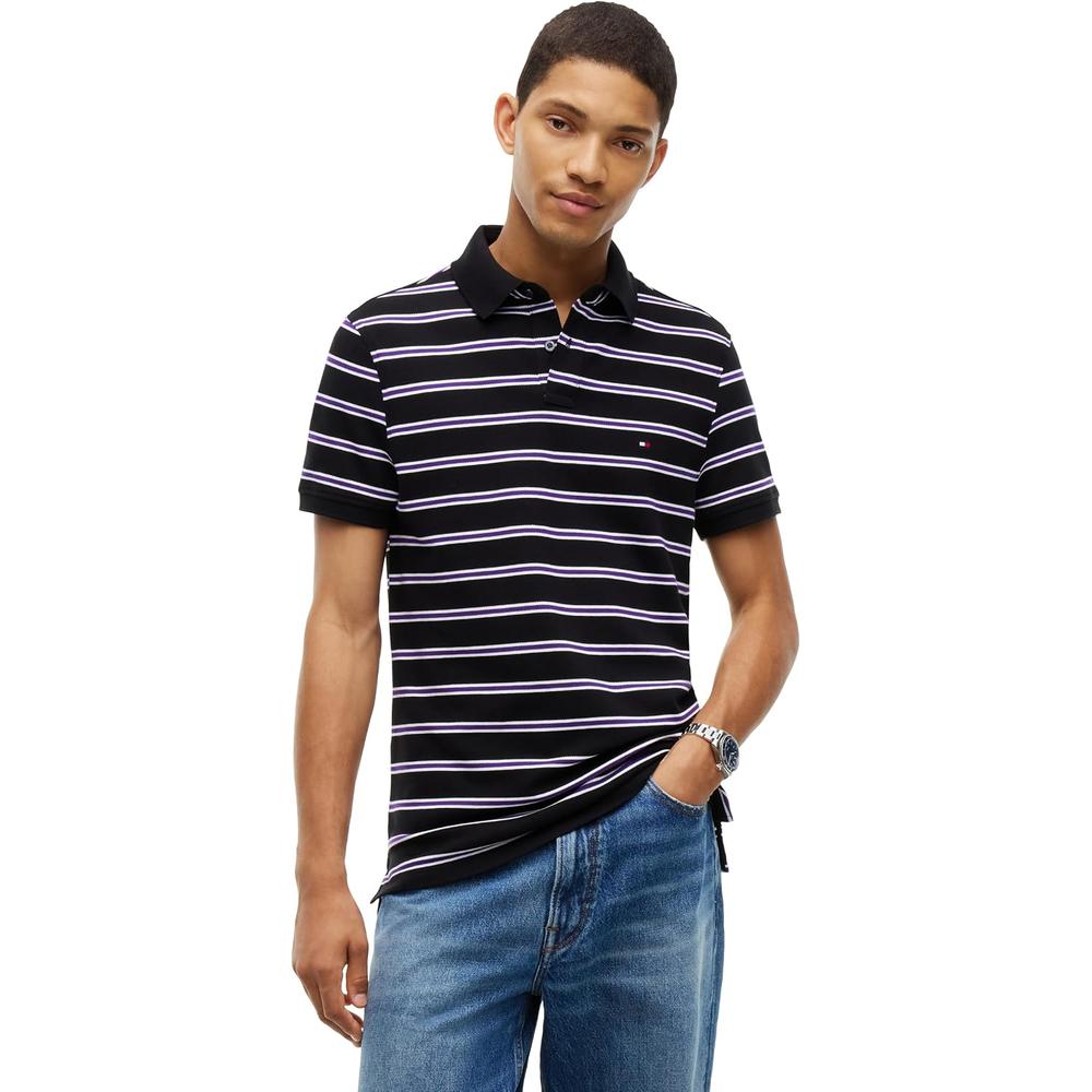 POLO PARA HOMBRE TOMMY HILFIGER 1985 REGULAR FIT MANGA CORTA MULTICOLOR - 1