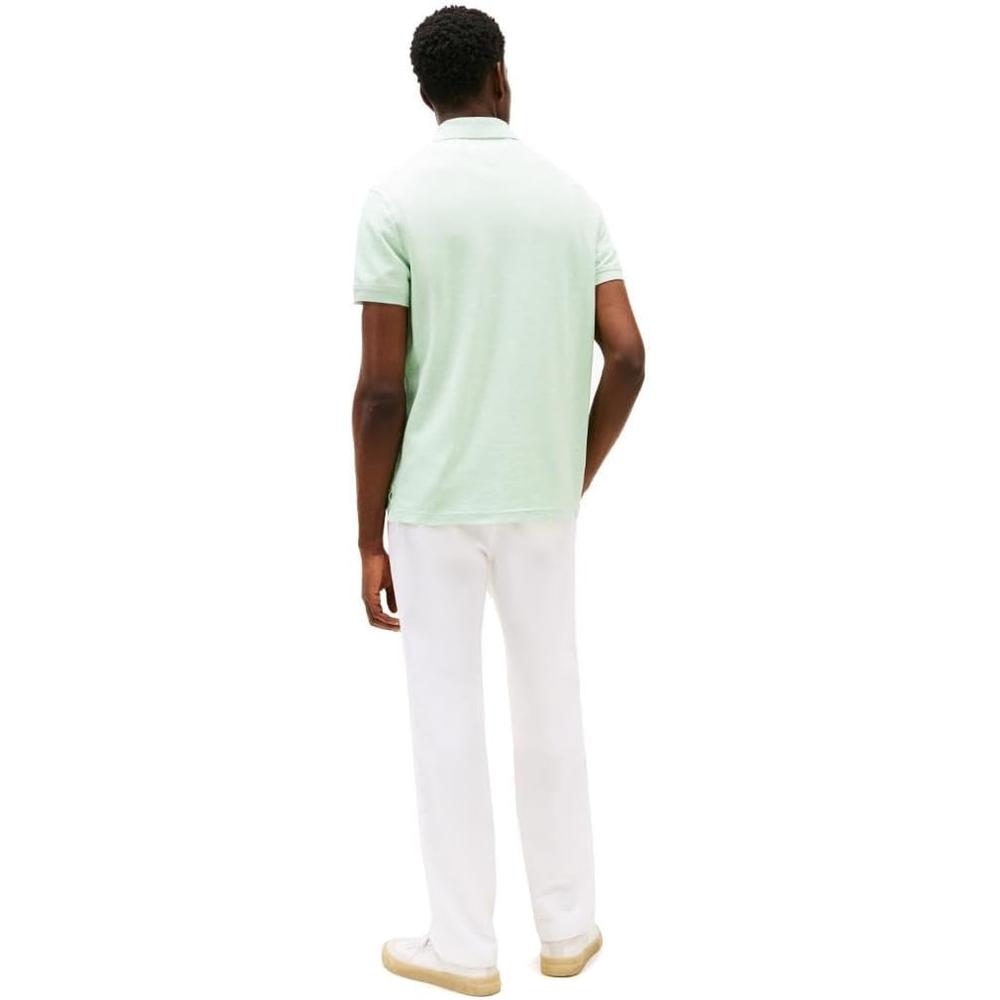 POLO PARA HOMBRE TOMMY HILFIGER 1985 REGULAR FIT MANGA CORTA VERDE MENTA JASPEADO - 4
