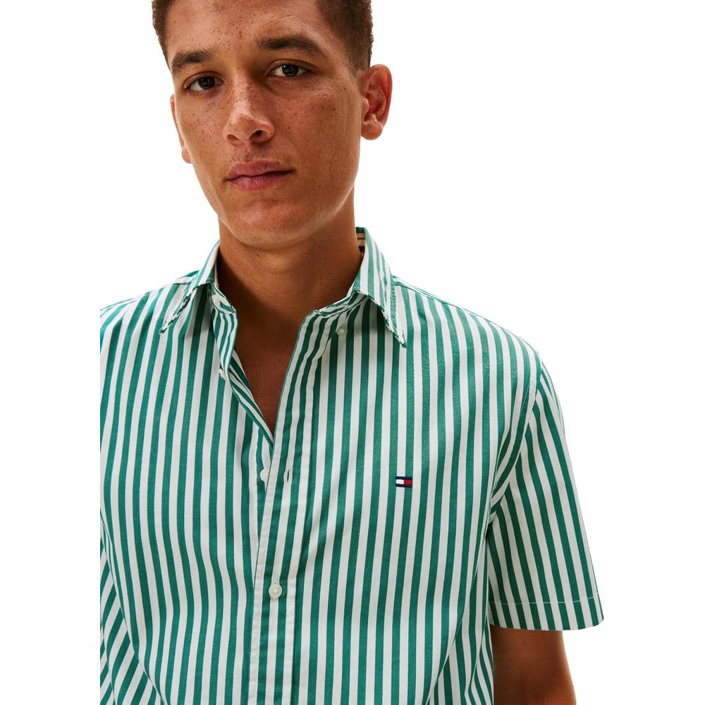 CAMISA PARA HOMBRE TOMMY HILFIGER REGULAR FIT MANGA CORTA AZUL PROFUNDO - 2