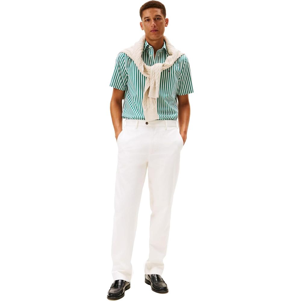 CAMISA PARA HOMBRE TOMMY HILFIGER REGULAR FIT MANGA CORTA AZUL PROFUNDO - 3
