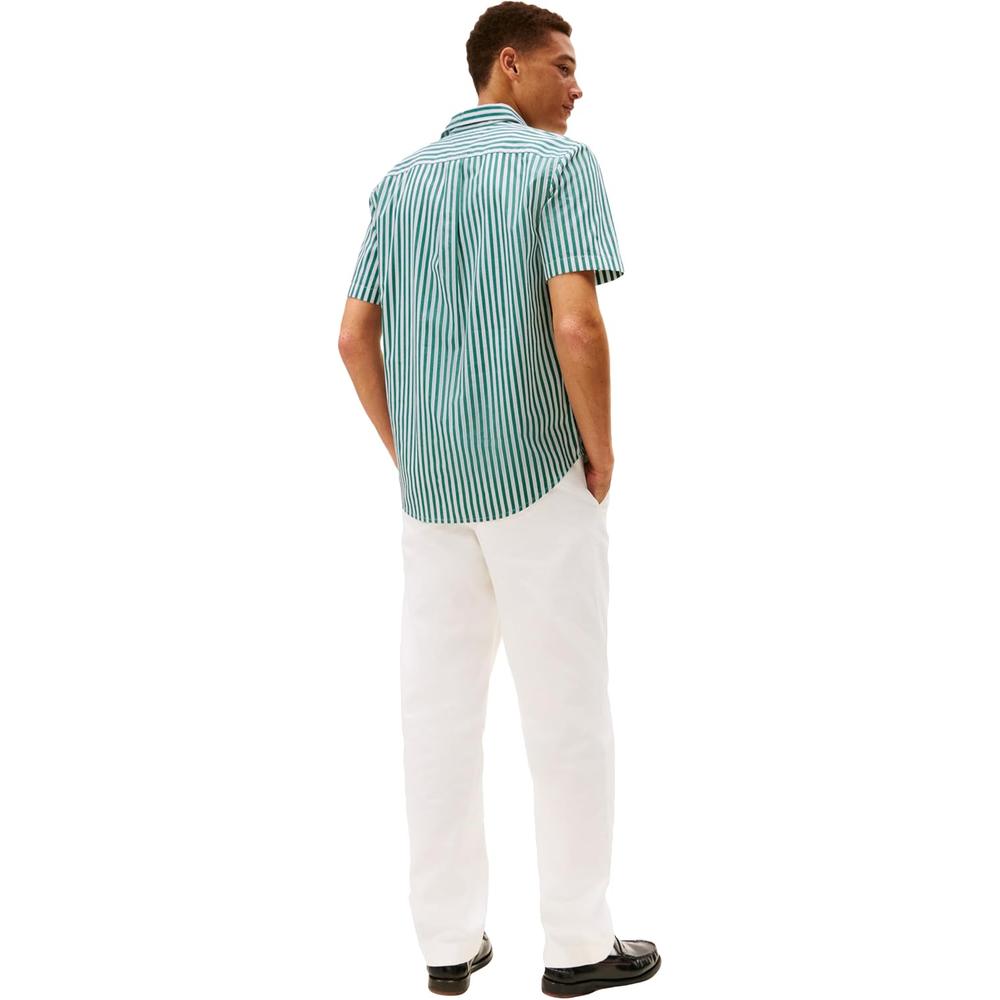 CAMISA PARA HOMBRE TOMMY HILFIGER REGULAR FIT MANGA CORTA AZUL PROFUNDO - 4