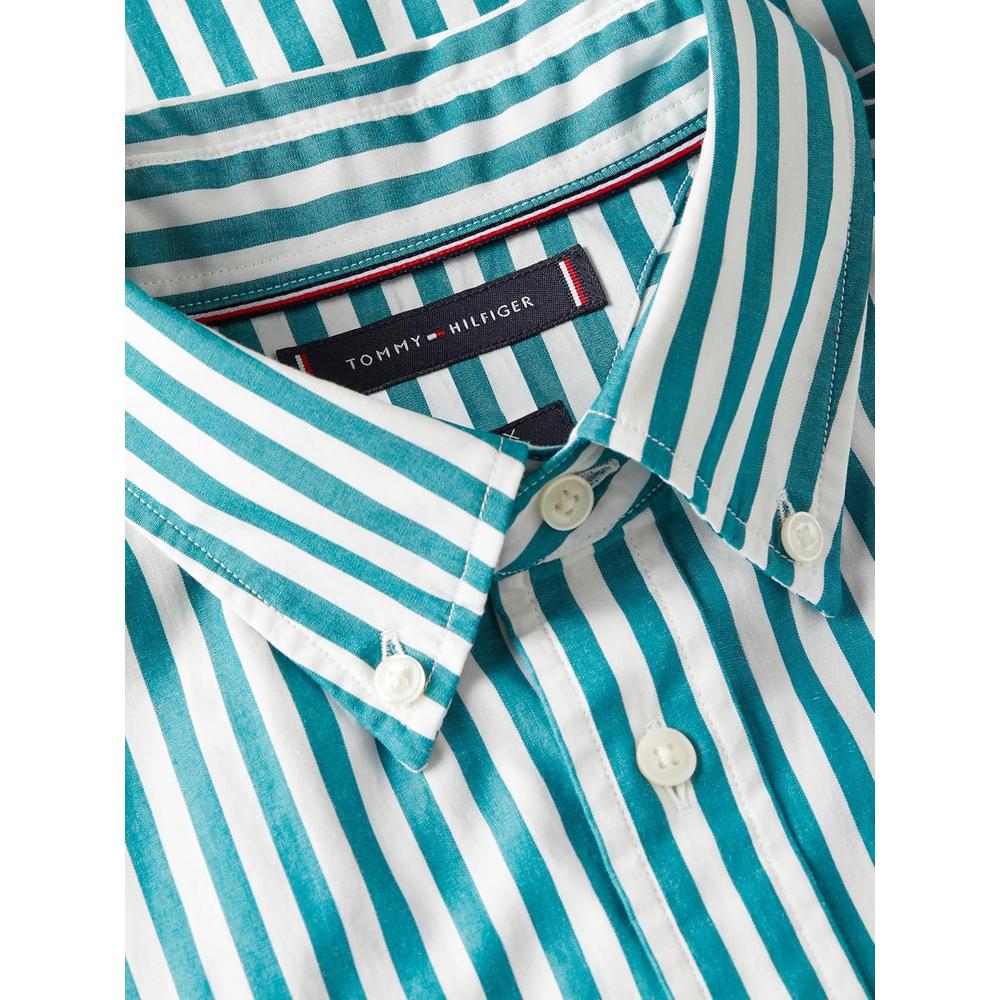 CAMISA PARA HOMBRE TOMMY HILFIGER REGULAR FIT MANGA CORTA AZUL PROFUNDO - 5