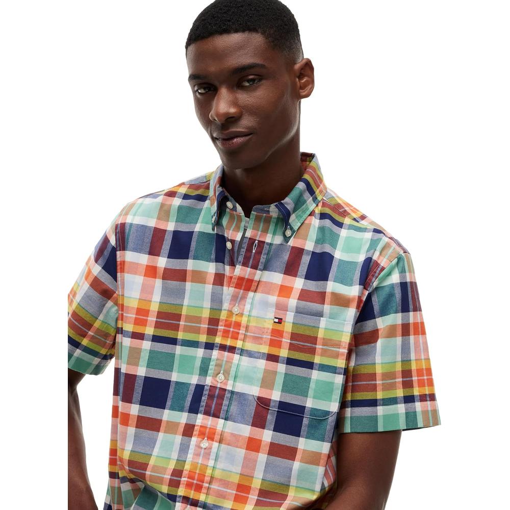 CAMISA PARA HOMBRE TOMMY HILFIGER REGULAR FIT MANGA CORTA MULTICOLOR - 2