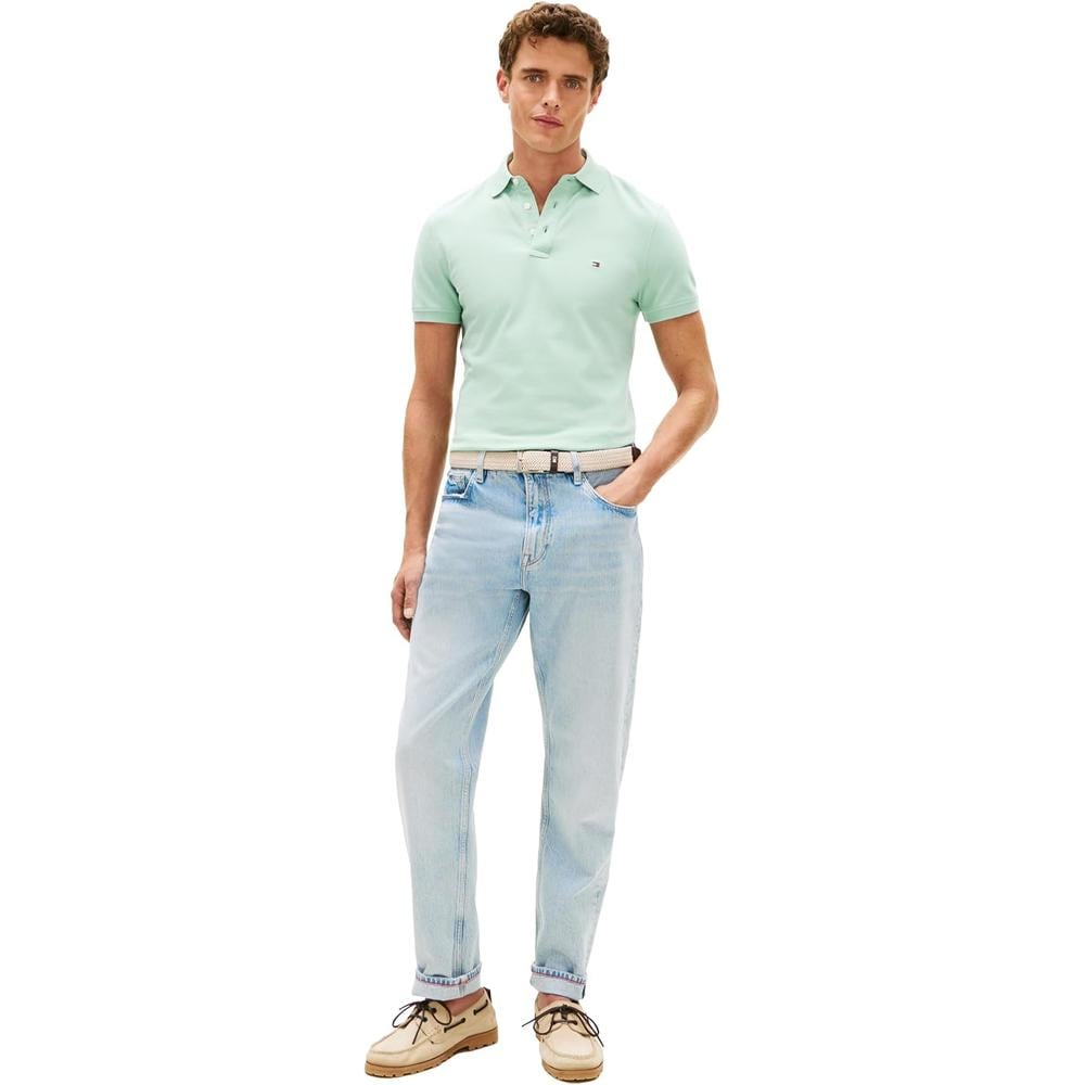 POLO PARA HOMBRE TOMMY HILFIGER 1985 SLIM FIT MANGA CORTA VERDE MENTA - 4