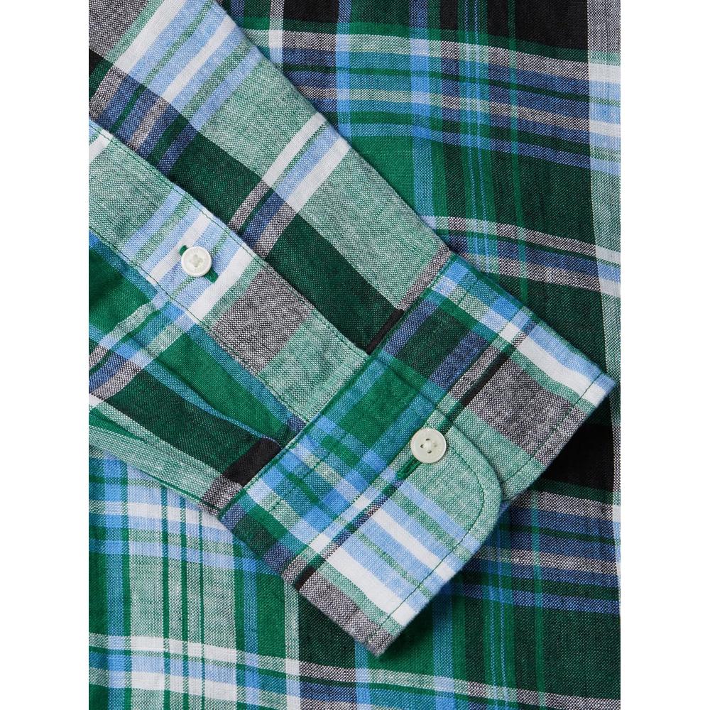 CAMISA PARA HOMBRE TOMMY HILFIGER REGULAR FIT MANGA LARGA VERDE NOUVEAU - 5