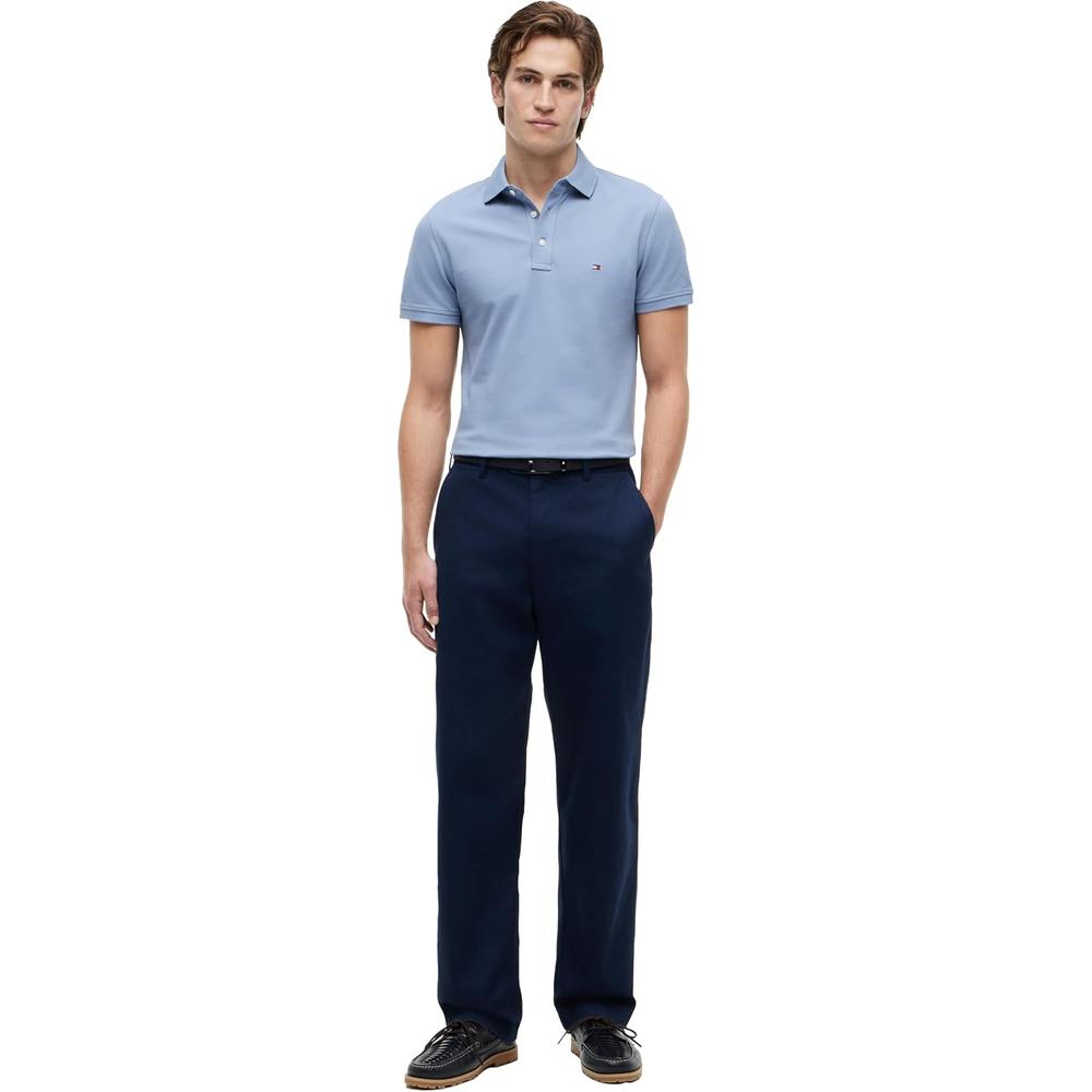 POLO PARA HOMBRE TOMMY HILFIGER 1985 SLIM FIT MANGA CORTA AZUL VIVO - 3