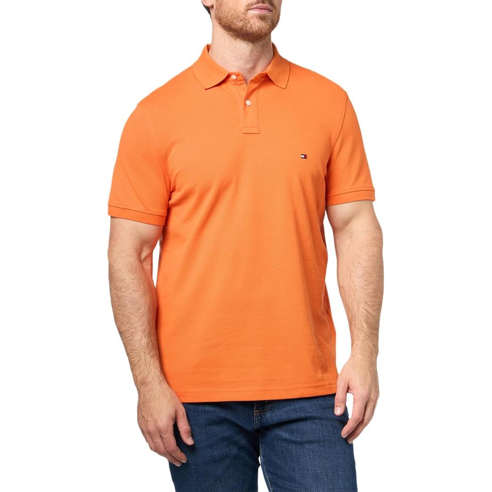 POLO PARA HOMBRE TOMMY HILFIGER 1985 REGULAR FIT MANGA CORTA NARANJA TULIPÁN - 3