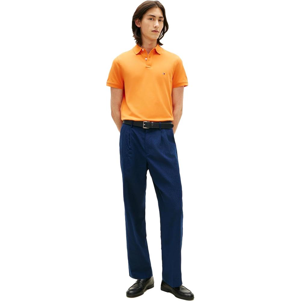 POLO PARA HOMBRE TOMMY HILFIGER 1985 REGULAR FIT MANGA CORTA NARANJA TULIPÁN - 4