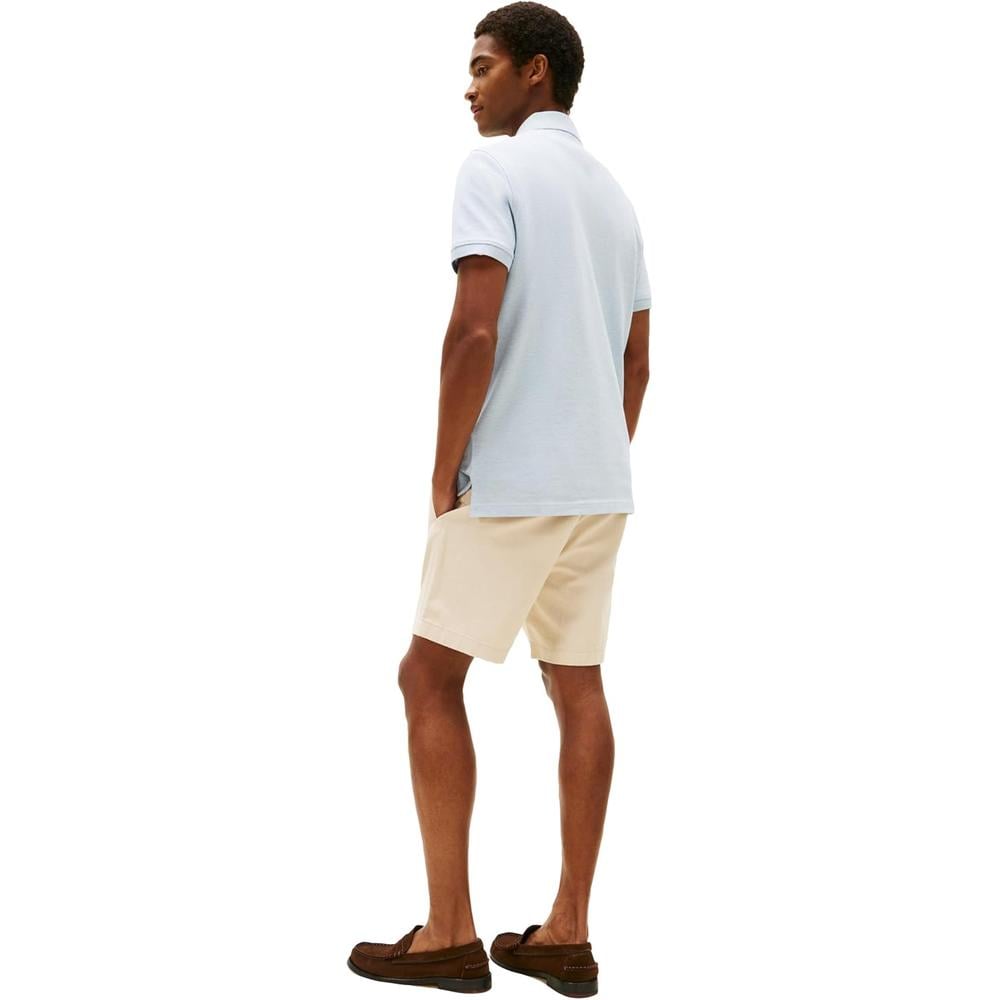 POLO PARA HOMBRE TOMMY HILFIGER 1985 REGULAR FIT MANGA CORTA AZUL JASPEADO - 4