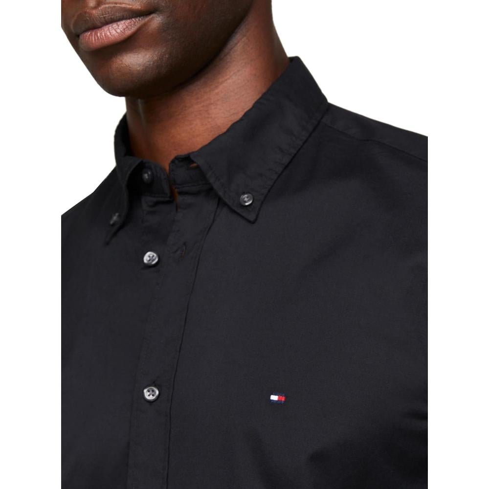 CAMISA PARA HOMBRE TOMMY HILFIGER REGULAR FIT MANGA LARGA NEGRO - 2