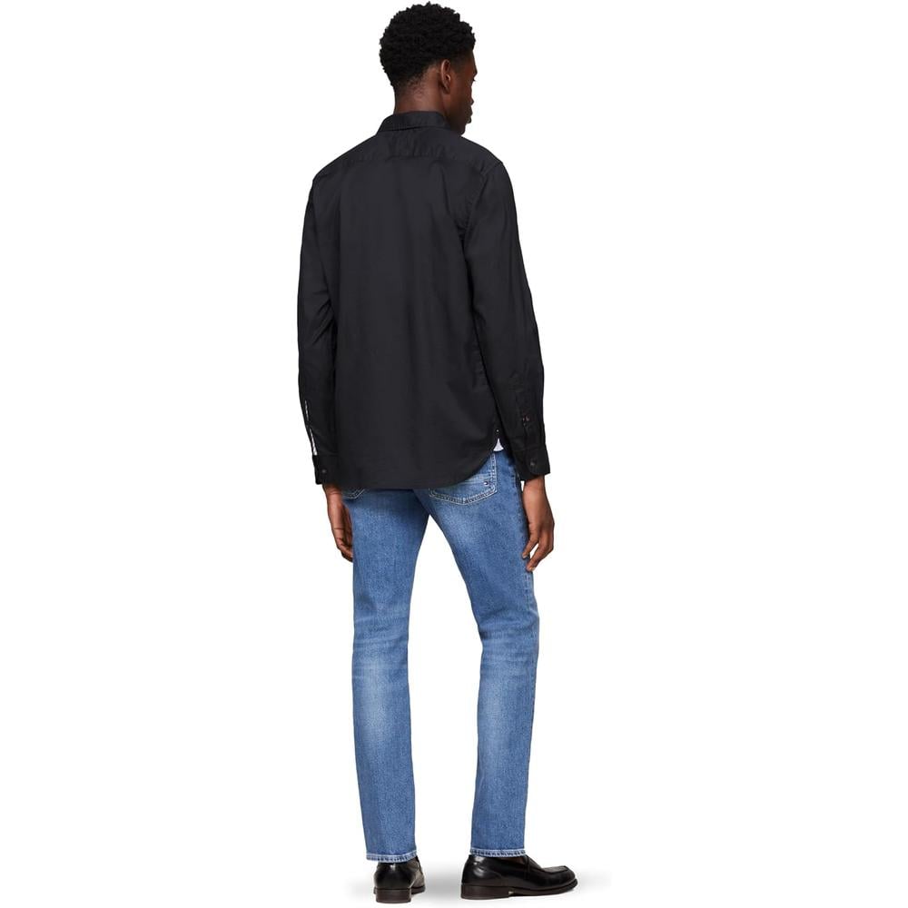 CAMISA PARA HOMBRE TOMMY HILFIGER REGULAR FIT MANGA LARGA NEGRO - 4