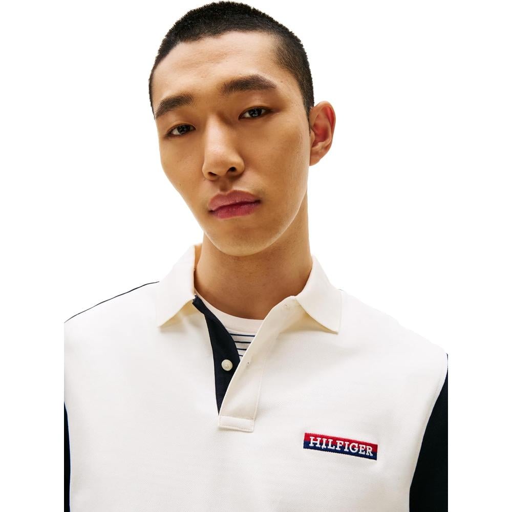 POLO PARA HOMBRE TOMMY HILFIGER REGULAR FIT MANGA CORTA BLANCO RAYAS - 2