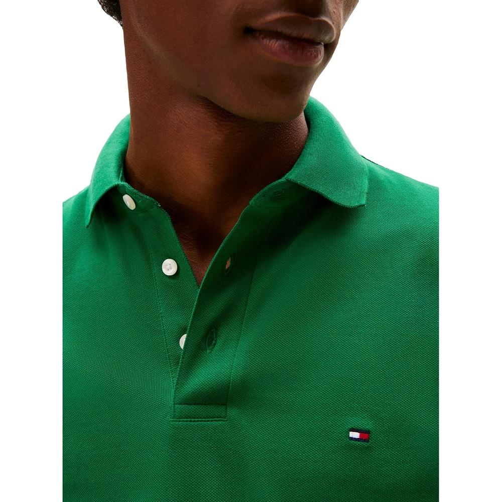 POLO PARA HOMBRE TOMMY HILFIGER 1985 SLIM FIT MANGA CORTA VERDE NUEVO - 2