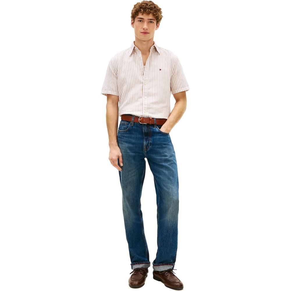 CAMISA PARA HOMBRE TOMMY HILFIGER MANGA CORTA LINO REGULAR FIT MULTICOLOR - 3
