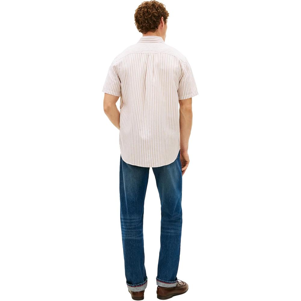 CAMISA PARA HOMBRE TOMMY HILFIGER MANGA CORTA LINO REGULAR FIT MULTICOLOR - 4