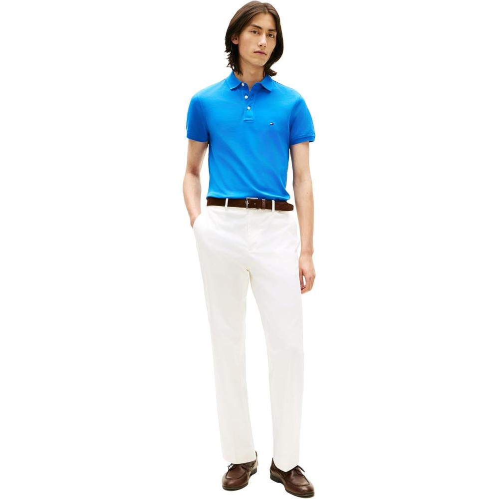 POLO PARA HOMBRE TOMMY HILFIGER 1985 SLIM FIT MANGA CORTA AZUL ORBITA - 3