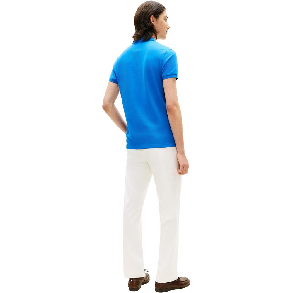 POLO PARA HOMBRE TOMMY HILFIGER 1985 SLIM FIT MANGA CORTA AZUL ORBITA - 4