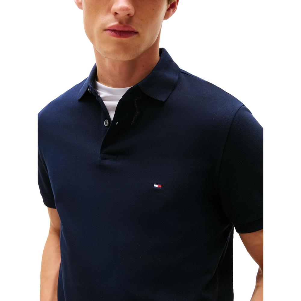 POLO PARA HOMBRE TOMMY HILFIGER 1985 REGULAR FIT MANGA CORTA AZUL CIELO - 2