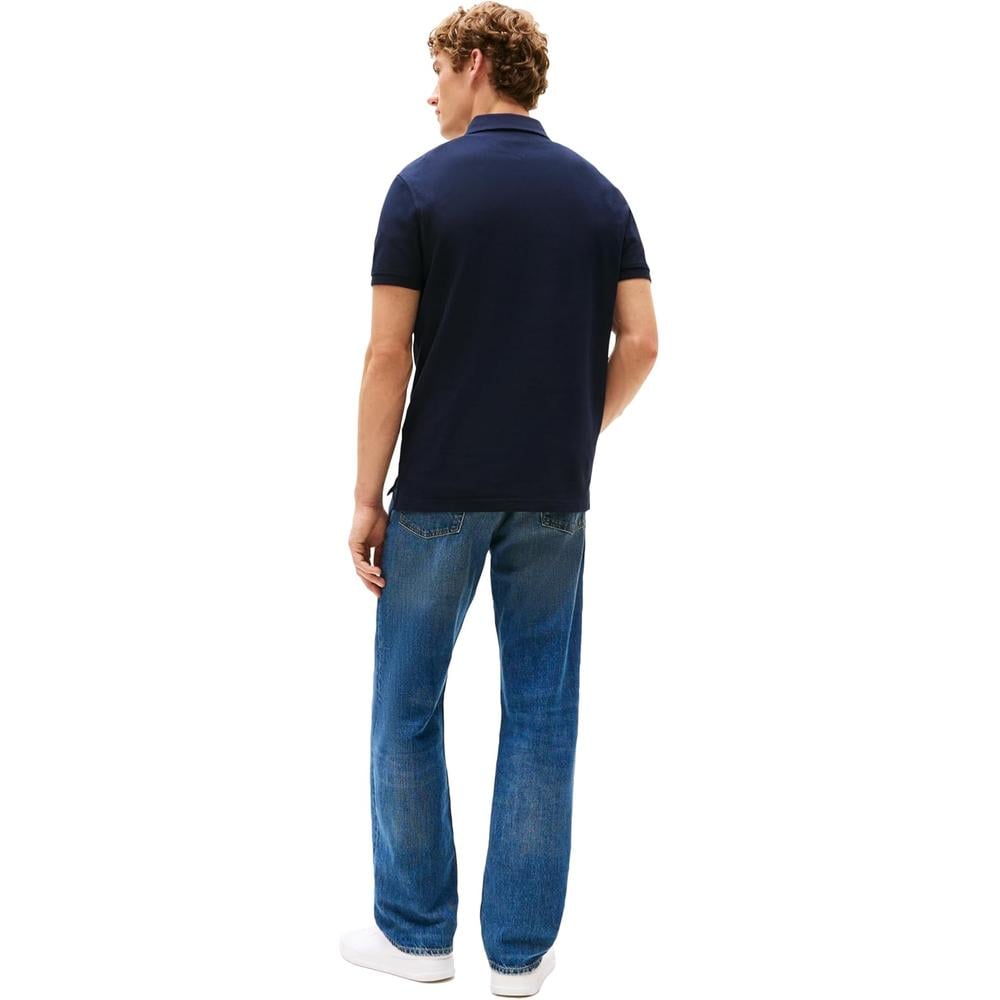 POLO PARA HOMBRE TOMMY HILFIGER 1985 REGULAR FIT MANGA CORTA AZUL CIELO - 4